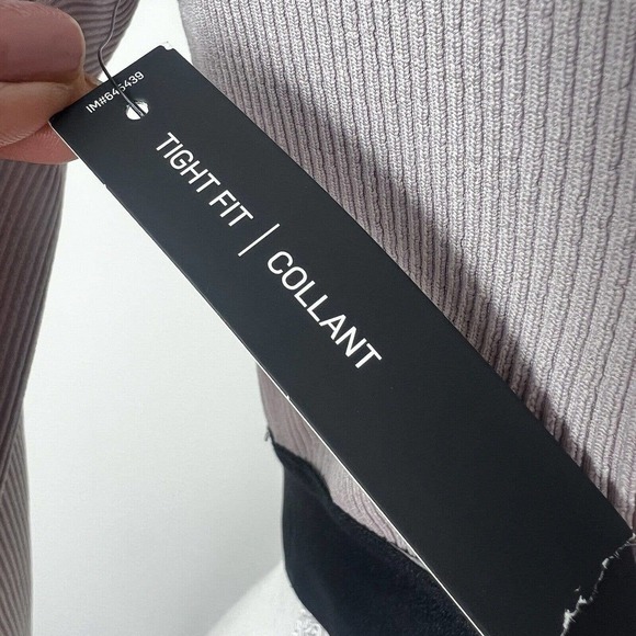 Nike Just Do It Ribbed Crop Top Shirt Size S NWT Taupe NWT Long Sleeve - Picture 10 of 11